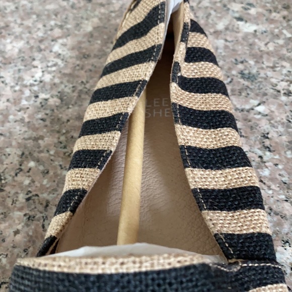 Eileen Fisher striped canvas flats slip on shoes - Picture 5 of 16
